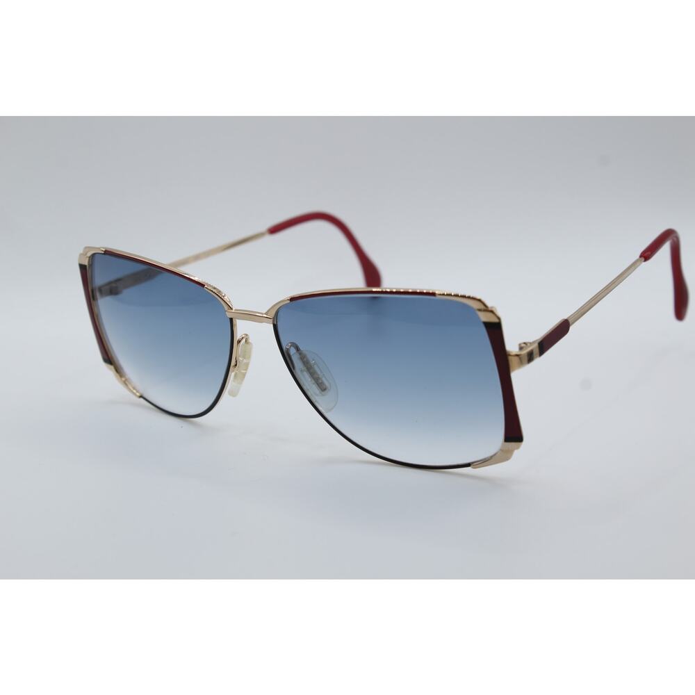 Ziess 9293 4300 W. Germany Red and Gold Sunglasses